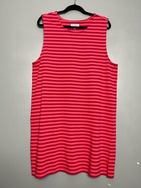 Celandine NWT Anthropologie Mi Shift Mini Dress Pink Stripe Women’s Size XL